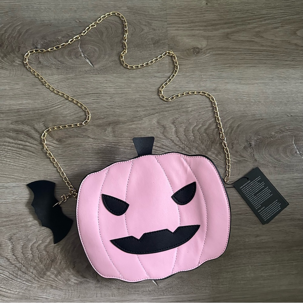 Pink Jack-o-Lantern Pumpkin Bag 💗